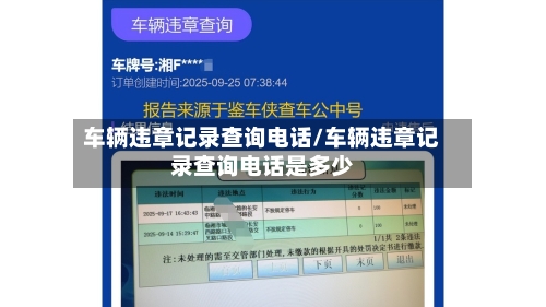 车辆违章记录查询电话/车辆违章记录查询电话是多少-第1张图片