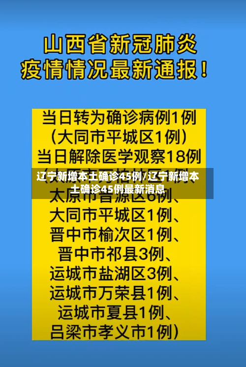 辽宁新增本土确诊45例/辽宁新增本土确诊45例最新消息-第1张图片