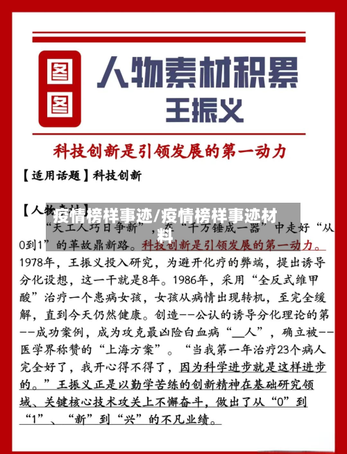 疫情榜样事迹/疫情榜样事迹材料-第1张图片