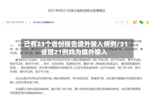已有23个省份报告境外输入病例/31省增21例均为境外输入-第2张图片