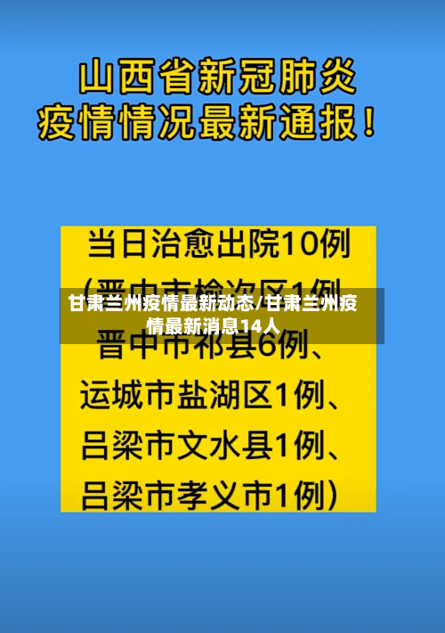 甘肃兰州疫情最新动态/甘肃兰州疫情最新消息14人-第1张图片