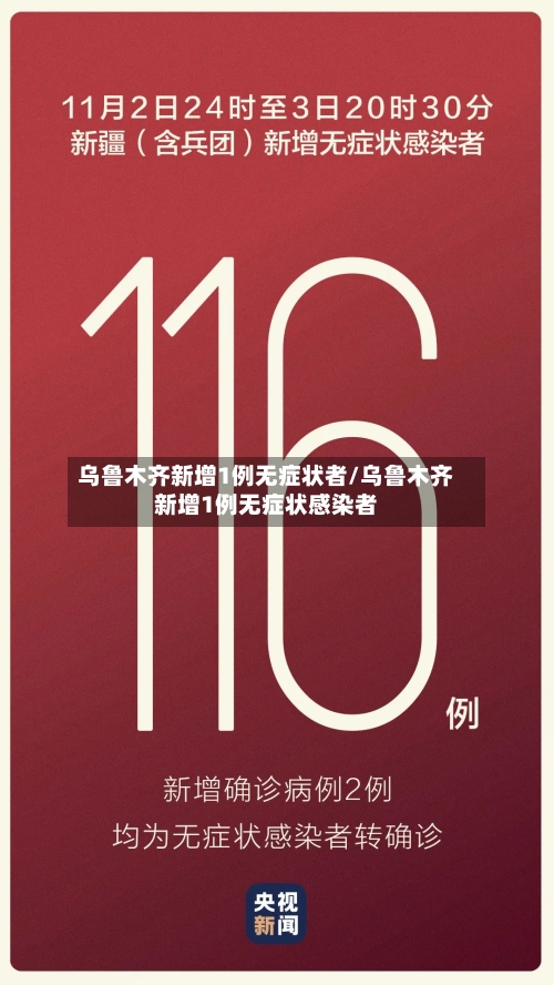 乌鲁木齐新增1例无症状者/乌鲁木齐新增1例无症状感染者-第2张图片